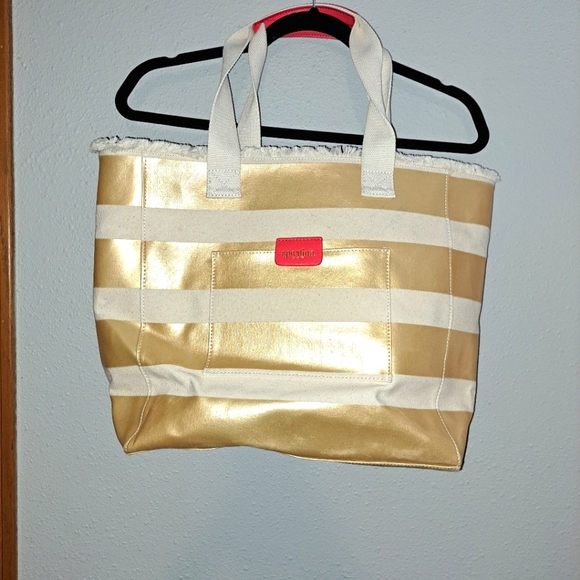 Spartina 449 Flamingo Embroidered Beach Tote Bag. - Picture 10 of 12